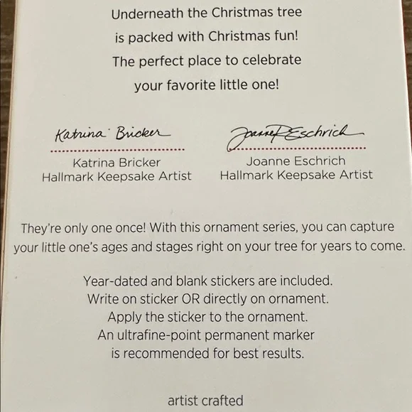 Hallmark Festive Bear Ornament with Red and Green Accents, 2014 Edition - Picture 4 of 4